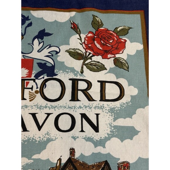 VTG STRATFORD UPON AVON UK SOUVENIR TEA TOWEL - Picture 3 of 11